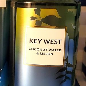 Key West Coconut Water & Melon Bath & Body Works shower gel & body cream bundle